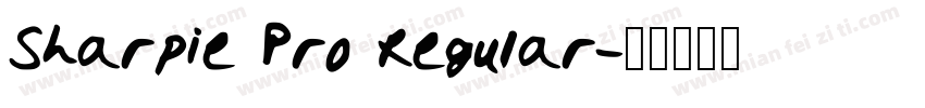 Sharpie Pro Regular字体转换